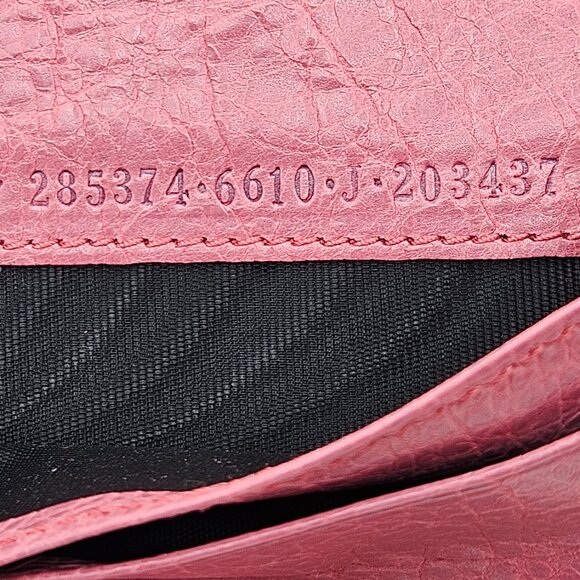 Balenciaga Light Pink Leather Card Holder - Picture 4 of 15